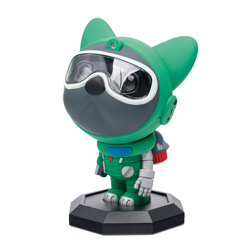 Детский ночник LUMIN'ARTE TL01 космопёс зеленый с ПДУ 215х130х120 мм